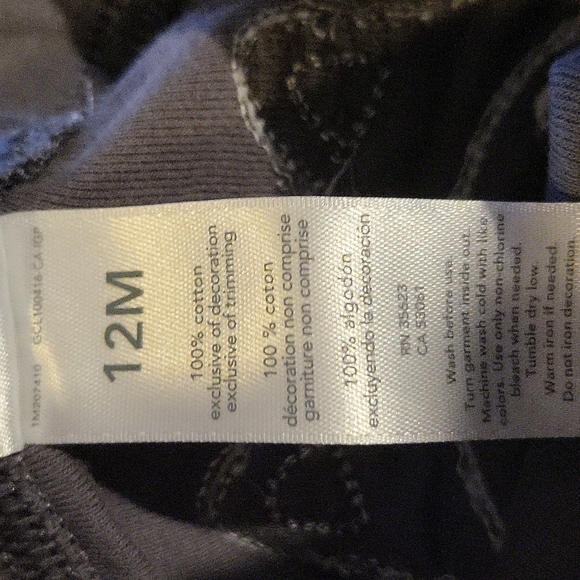 3 pcs Carter's Cotton Sweatpants 12 months - Picture 4 of 4